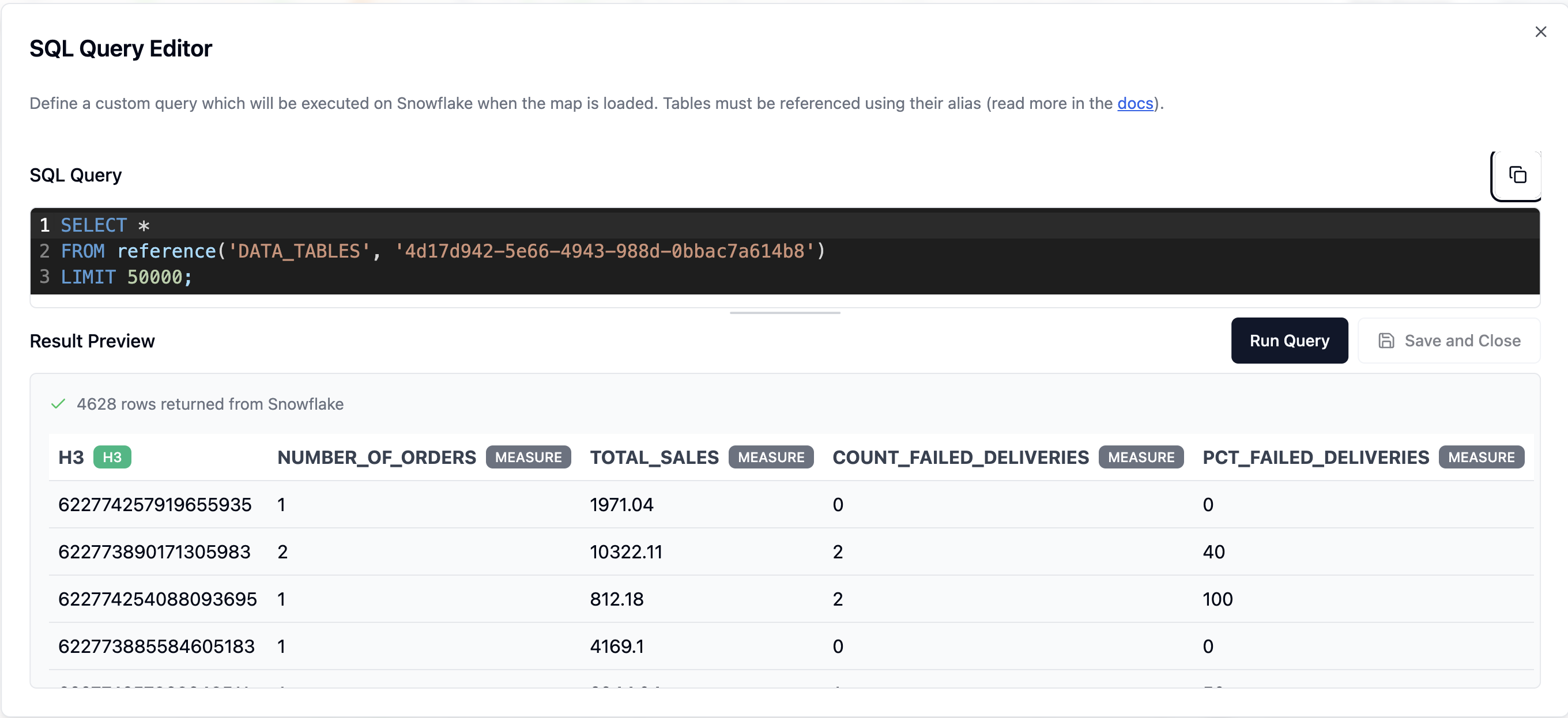 SQL Query Editor Screenshot